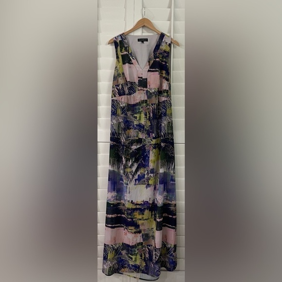 Eloquii Sleeveless Open Back Maxi Dress - Picture 1 of 9